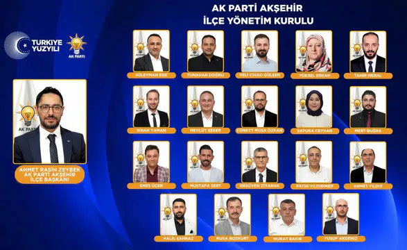 AK Parti Akşehir’de yeni yönetim belli oldu! İşte yeni dönem mesajı