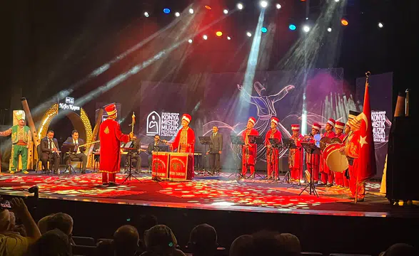Konya'da Mistik Müzik Festivali'nde Mehter ezgileri yankılandı