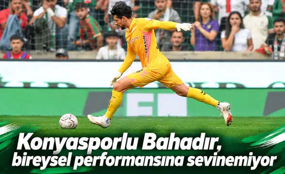 Konyasporlu Bahadır, bireysel performansına sevinemiyor! Kimse kurtarışlara puan vermiyor