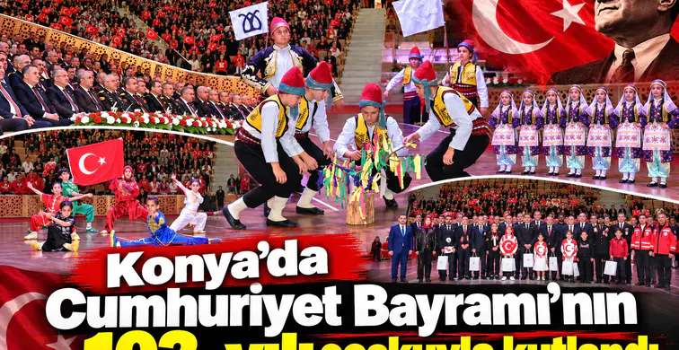 Konya’da Cumhuriyet Bayramı’nın 103. yılı coşkuyla kutlandı