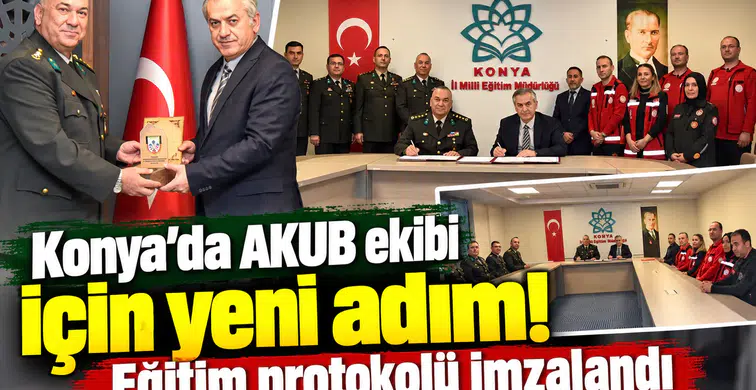 Konya’da AKUB ekibi için yeni adım! Eğitim protokolü imzalandı
