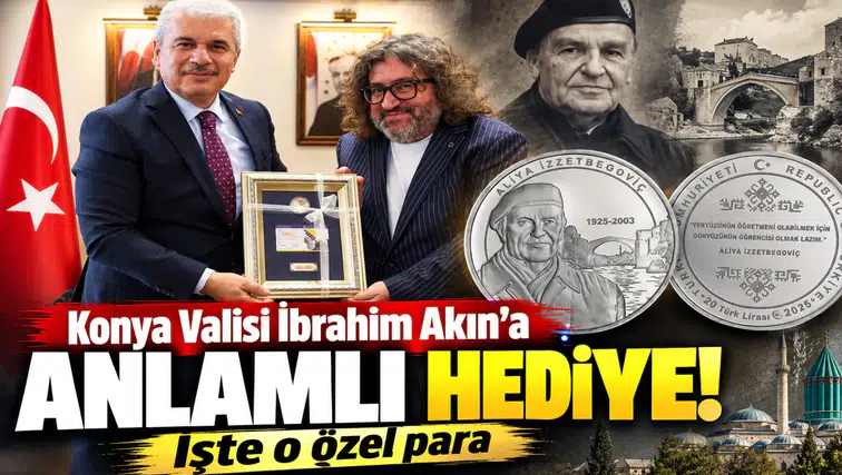 Konya Valisi İbrahim Akın’a anlamlı hediye! İşte o özel para