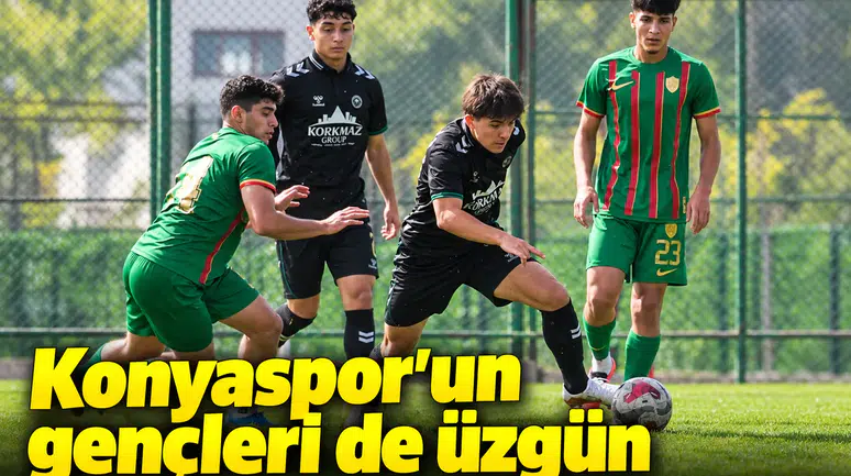 Konyaspor'un gençleri de üzgün döndü!