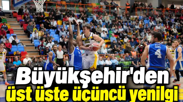Konya Büyükşehir, üst üste üçüncü yenilgisini aldı