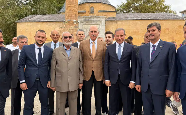 Konya esnafının lideri Karabacak, TBMM Başkanı ile birlikte