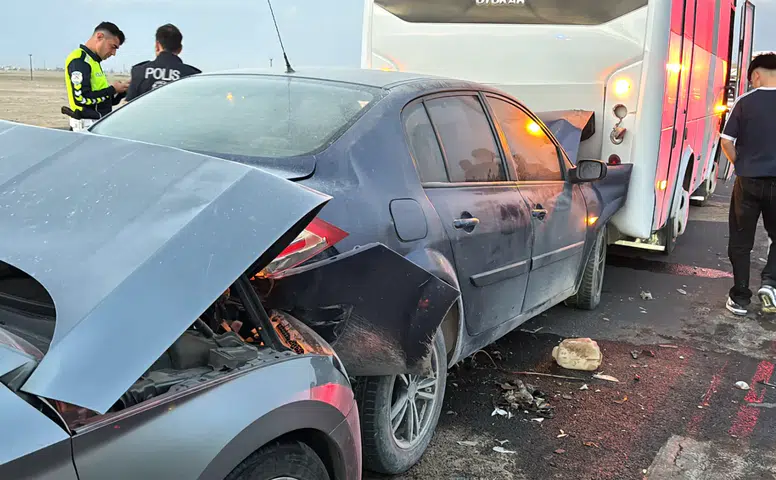 Aksaray-Konya yolunda kum fırtınası kazası! 16 kişi yaralandı