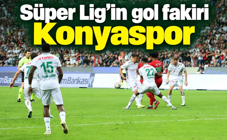 Konyaspor, Süper Lig'in gol fakiri konumunda! Forvetler suskun