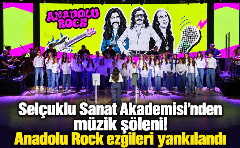 Selçuklu Sanat Akademisi’nden müzik şöleni! Anadolu Rock ezgileri yankılandı