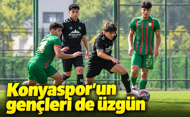 Konyaspor'un gençleri de üzgün döndü!