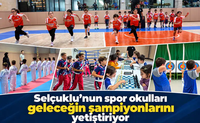 Selçuklu’nun spor okulları geleceğin şampiyonlarını yetiştiriyor
