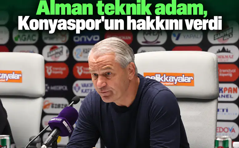 Gençlerbirliği'nin Alman hocası, Konyaspor'un hakkını verdi! iyi oyun çıkardılar