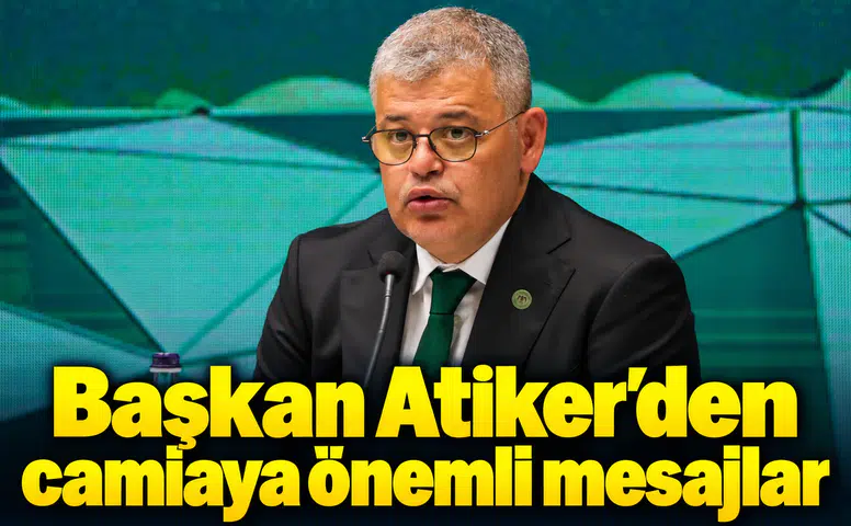 Konyaspor'da Başkan Atiker'den camiaya önemli mesajlar! Sorumluluğun farkındayız