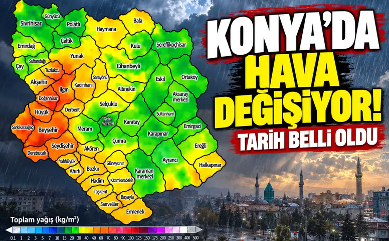 Konya’da hava değişiyor! Tarih belli oldu
