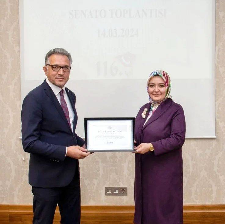 Üzümcü’ye takdir belgesi 1