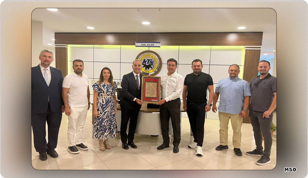 İMO Konya Şubesi Alkan'ı ziyaret etti 3