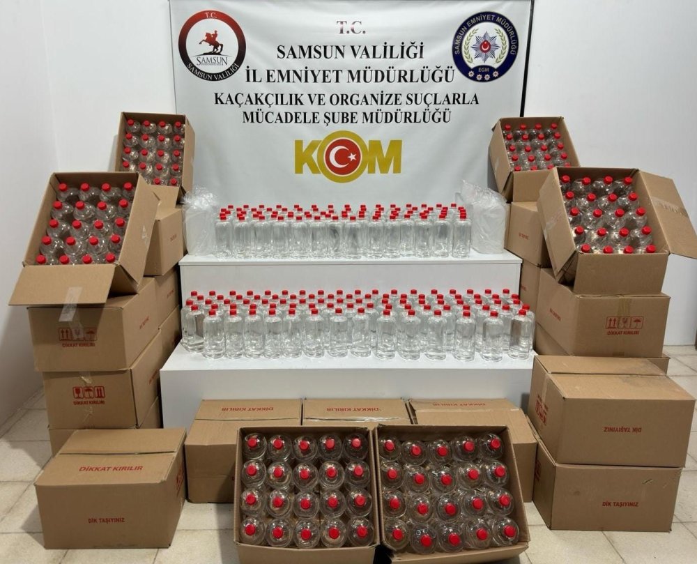 Litrelerce alkol bakın nasıl ele geçirildi!