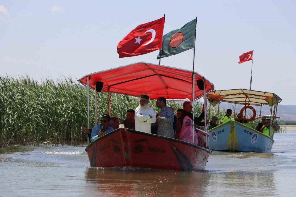 Konya’nın denizi çiçek açtı! Ziyaretçiler bekleniyor