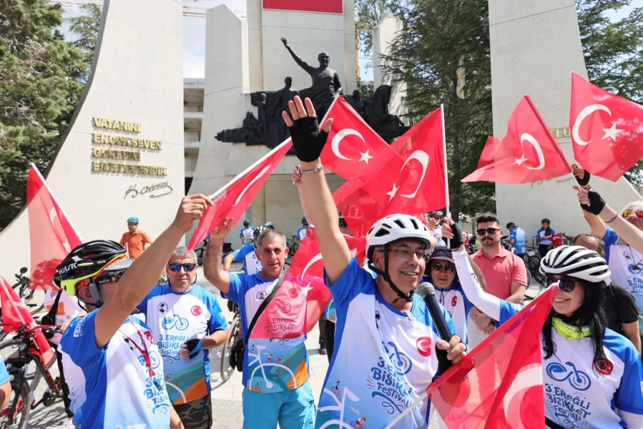 Konya'nın o ilçesinde üç gün süren bisiklet şöleni! 350 sporcu pedal çevirdi 2