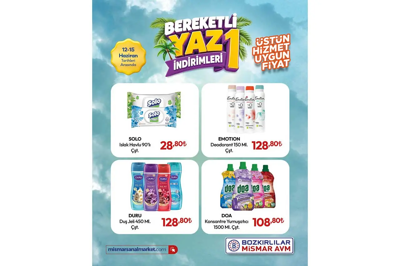 Konya’daki Bozkırlılar MİSMAR Market’ten büyük kampanya: Yüzlerce üründe yaz indirimi! 2