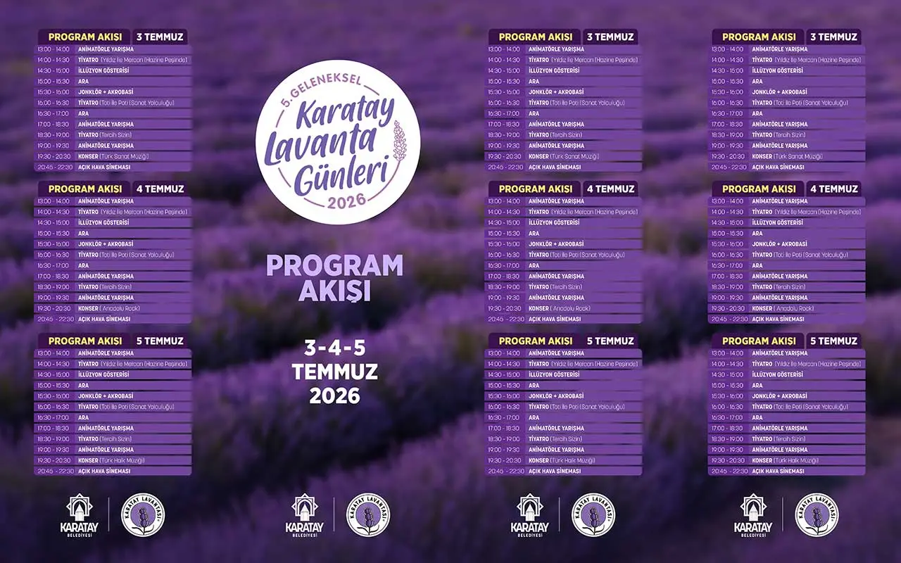 Karatay Lavanta Günleri başlıyor! İşte konserler ve etkinlik programı 5